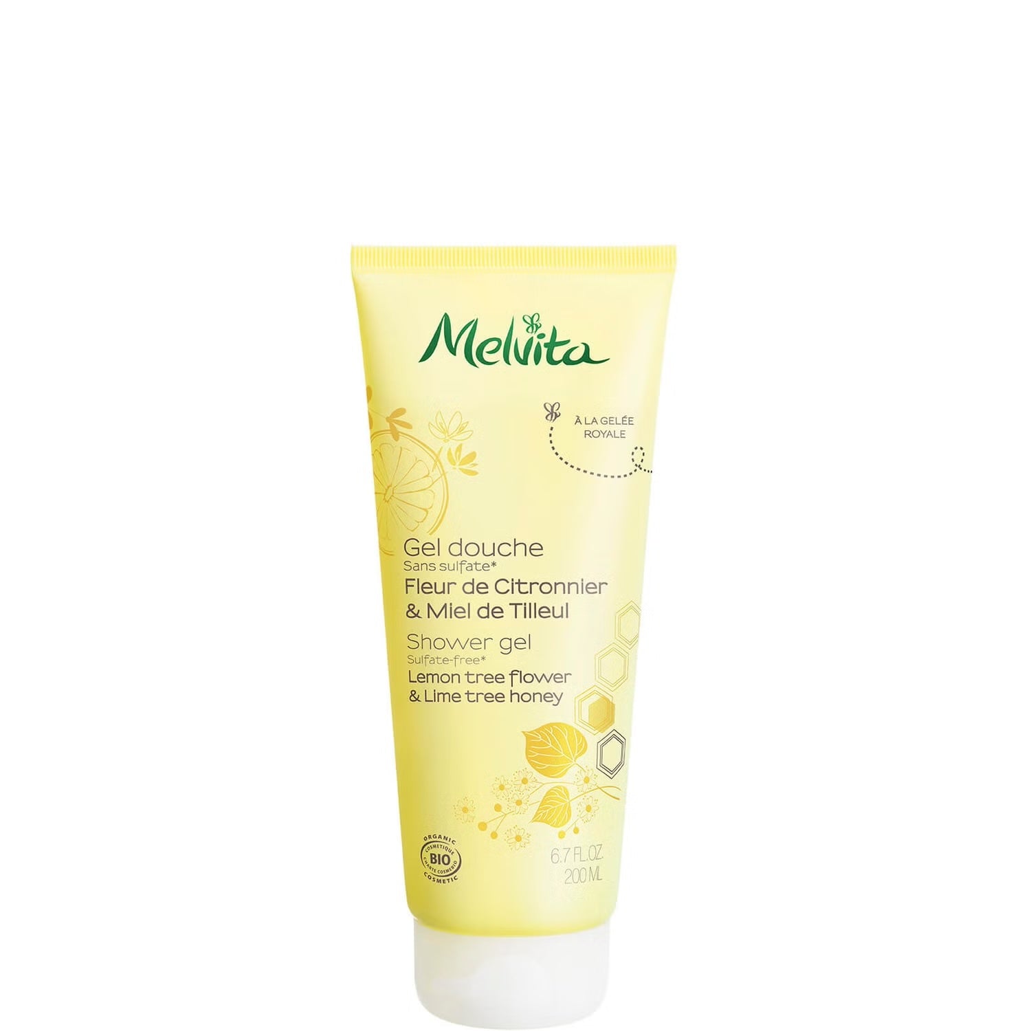 Melvita 有機檸檬花椴樹蜜沐浴啫喱 | LEMON TREE FLOWER & LIME TREE HONEY SHOWER GEL 200ML