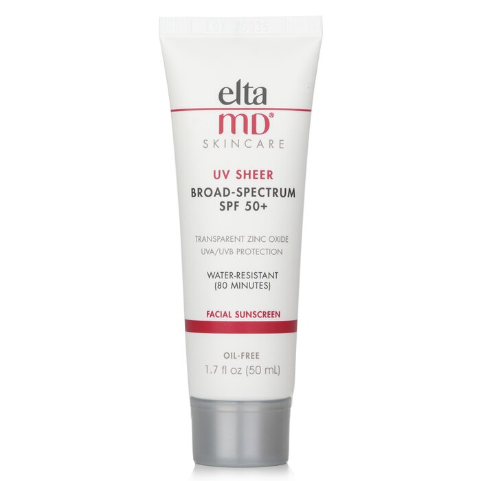 EltaMD Sheer Water-Resistant Facial Sunscreen SPF 50 | UV Sheer Water-Resistant Facial Sunscreen SPF 50 50g