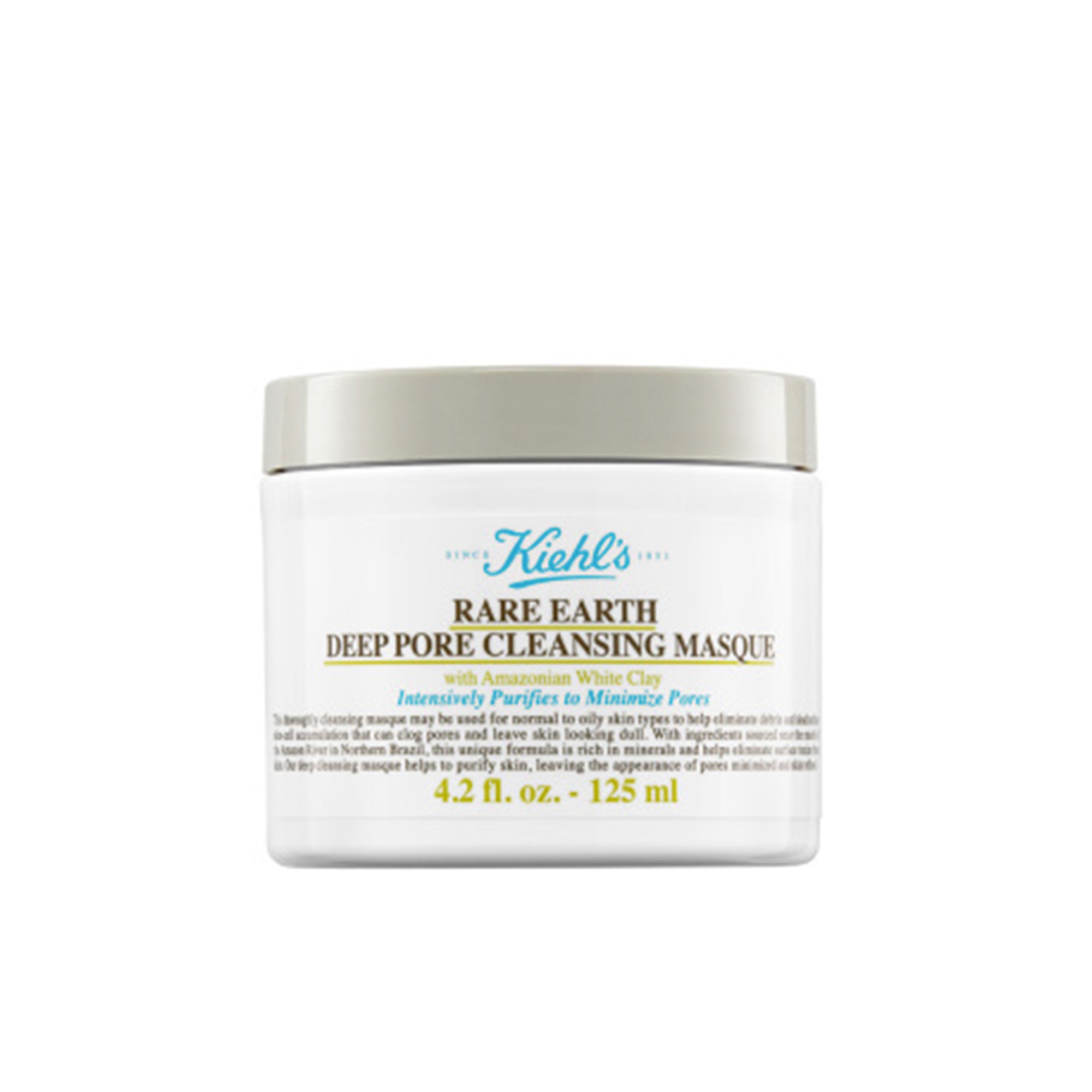 Kiehl's 亞瑪遜白泥毛孔深層清潔面膜 | RARE EARTH DEEP PORE CLEANSING MASQUE 125ml