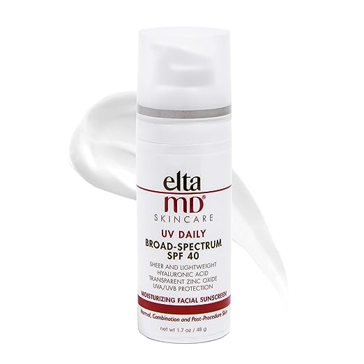 ELTAMD Daily Moisturizing Facial Sunscreen SPF 40 - For Normal, Combination &amp; Post-Procedure Skin | UV Daily Moisturizing Facial Sunscreen SPF 40 - For Normal, Combination &amp; Post-Procedure Skin 48g